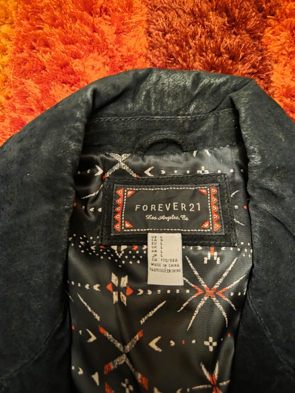 Forever 21 Black Suede Fringe Moto Vest - Picture 2 of 3